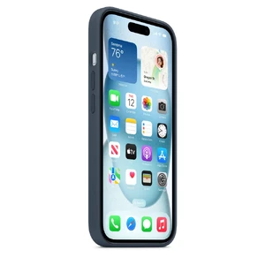 Силіконовий чохол Apple Silicone Case з MagSafe Storm Blue (MT123) для iPhone 15 Plus - Фото 3