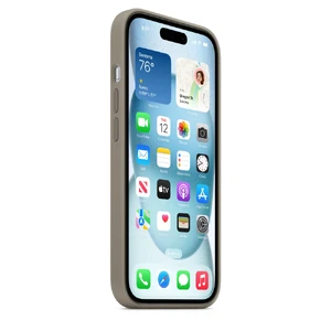 Силиконовый чехол Apple Silicone Case c MagSafe Clay (MT0Q3) для iPhone 15 - Фото 7