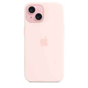 Силиконовый чехол Apple Silicone Case c MagSafe Light Pink (MT143) для iPhone 15 Plus - Фото 4