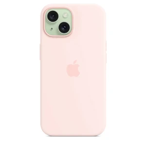 Силиконовый чехол Apple Silicone Case c MagSafe Light Pink (MT143) для iPhone 15 Plus - Фото 6
