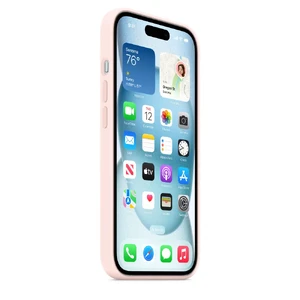 Силиконовый чехол Apple Silicone Case c MagSafe Light Pink (MT143) для iPhone 15 Plus - Фото 3
