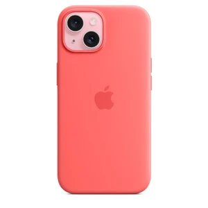 Силиконовый чехол Apple Silicone Case c MagSafe Guava (MT0V3) для iPhone 15 - Фото 4