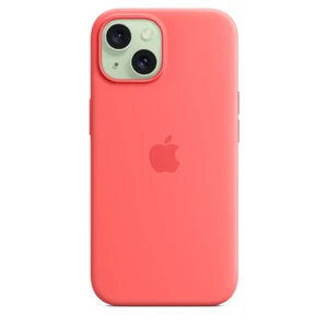 Силиконовый чехол Apple Silicone Case c MagSafe Guava (MT0V3) для iPhone 15 - Фото 6