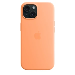 Силиконовый чехол Apple Silicone Case c MagSafe Orange Sorbet (MT0W3) для iPhone 15 - Фото 7