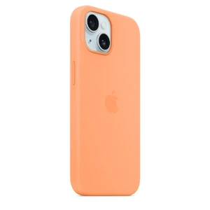 Силиконовый чехол Apple Silicone Case c MagSafe Orange Sorbet (MT0W3) для iPhone 15 - Фото 2