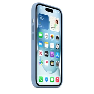 Силіконовий чохол Apple Silicone Case з MagSafe Winter Blue (MT193) для iPhone 15 Plus - Фото 7