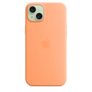 Силиконовый чехол Apple Silicone Case c MagSafe Orange Sorbet (MT173) для iPhone 15 Plus - Фото 4