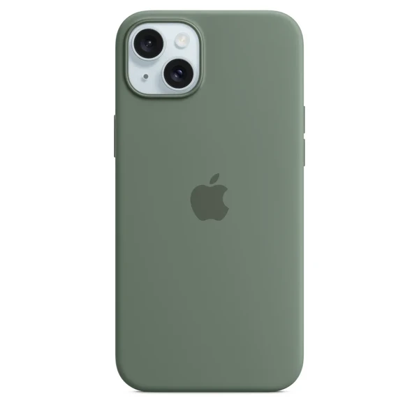 Силіконовий чохол Apple Silicone Case з MagSafe Cypress (MT183) для iPhone 15 Plus у Броварах