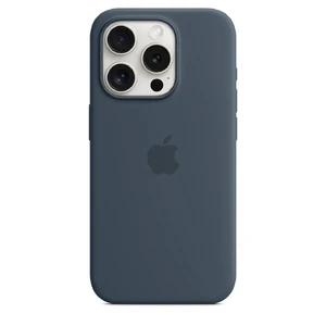 Силиконовый чехол Apple Silicone Case c MagSafe Storm Blue (MT1D3) для iPhone 15 Pro MT1D3 - Фото 1