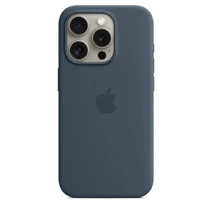 Силиконовый чехол Apple Silicone Case c MagSafe Storm Blue (MT1D3) для iPhone 15 Pro - Фото 4