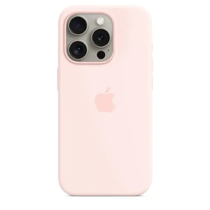 Силиконовый чехол Apple Silicone Case c MagSafe Light Pink (MT1F3) для iPhone 15 Pro - Фото 4