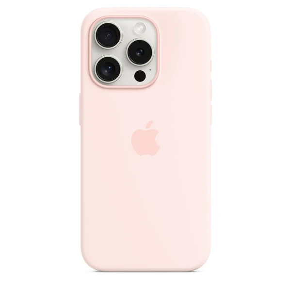 Силіконовий чохол Apple Silicone Case з MagSafe Light Pink (MT1F3) для iPhone 15 Pro