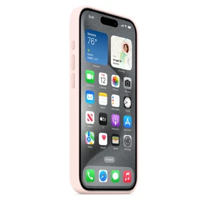 Силиконовый чехол Apple Silicone Case c MagSafe Light Pink (MT1F3) для iPhone 15 Pro - Фото 3