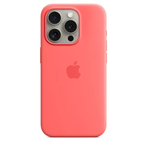 Силиконовый чехол Apple Silicone Case c MagSafe Guava (MT1G3) для iPhone 15 Pro - Фото 4