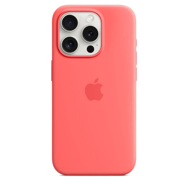 Силіконовий чохол Apple Silicone Case з MagSafe Guava (MT1G3) для iPhone 15 Pro
