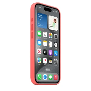 Силиконовый чехол Apple Silicone Case c MagSafe Guava (MT1G3) для iPhone 15 Pro - Фото 3