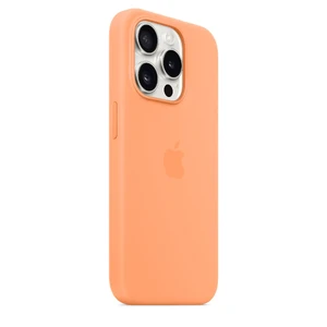 Силиконовый чехол Apple Silicone Case c MagSafe Orange Sorbet (MT1H3) для iPhone 15 Pro - Фото 2