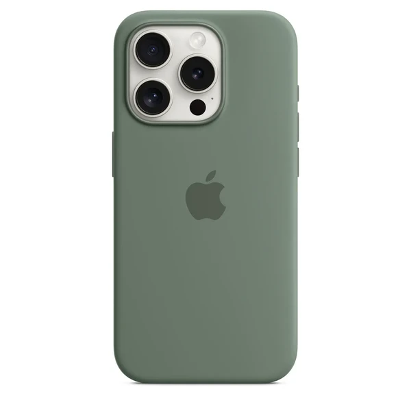 Силіконовий чохол Apple Silicone Case з MagSafe Cypress (MT1J3) для iPhone 15 Pro
