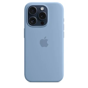 Силиконовый чехол Apple Silicone Case c MagSafe Winter Blue (MT1L3) для iPhone 15 Pro - Фото 5