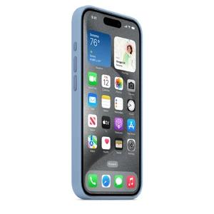 Силиконовый чехол iLoungeMax Silicone Case c MagSafe Winter Blue для iPhone 15 Pro Max OEM - Фото 3