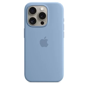 Силиконовый чехол Apple Silicone Case c MagSafe Winter Blue (MT1L3) для iPhone 15 Pro - Фото 4