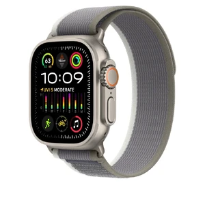 Ремінець Apple Trail Loop Green/Gray для Apple Watch Ultra 2 49 mm | 45 mm | 44 mm Розмір M/L (MT5Y3) MT5Y3 - Фото 1
