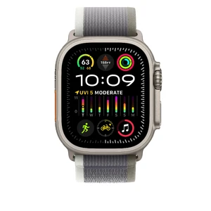 Ремінець Apple Trail Loop Green/Gray для Apple Watch Ultra 2 49 mm | 45 mm | 44 mm Розмір M/L (MT5Y3) - Фото 2
