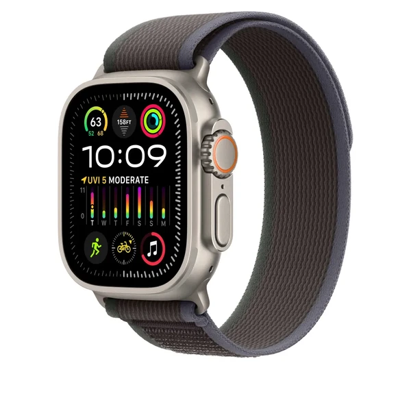 Ремінець Apple Trail Loop Blue/Black для Apple Watch Ultra 2 49 mm | 45 mm | 44 mm Розмір M/L (MT613)