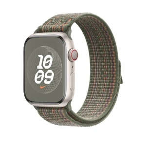 Ремешок Apple Sequoia/Orange Nike Sport Loop (MTL33) для Apple Watch 41 mm | 40 mm | 38 mm MTL33 - Фото 1