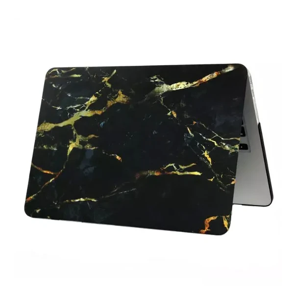 Мармуровий чохол iLoungeMax Marble Black | Yellow для MacBook 12"