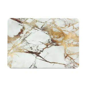 Мармуровий чохол iLoungeMax Marble White | Yellow для MacBook Air 11" - Фото 2