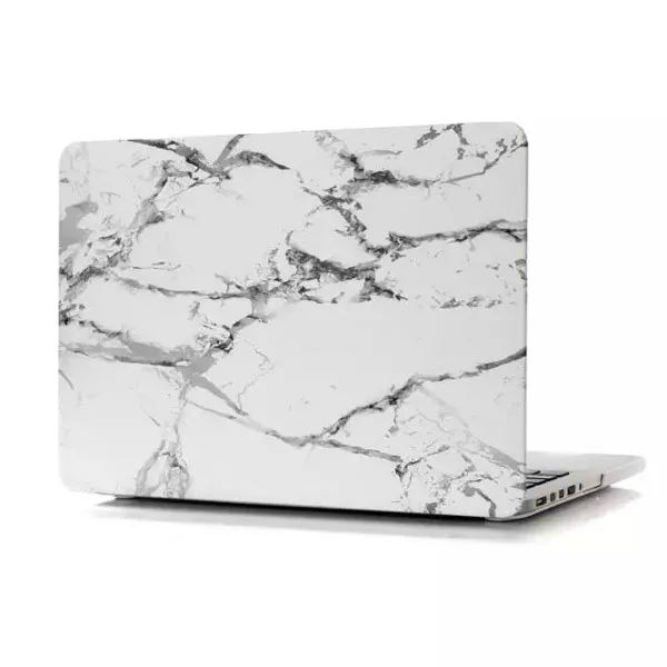 Мармуровий чохол iLoungeMax Marble White | Gray для MacBook Pro 13"Retina