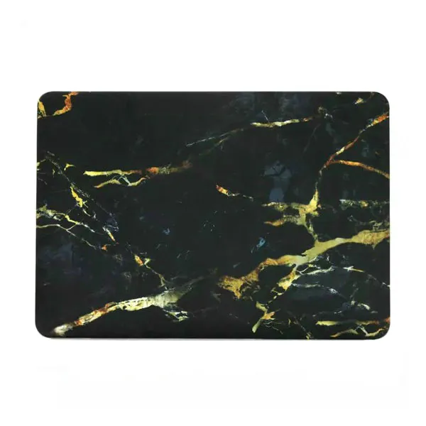 Мармуровий чохол iLoungeMax Marble Black | Yellow для MacBook Pro 15"Retina
