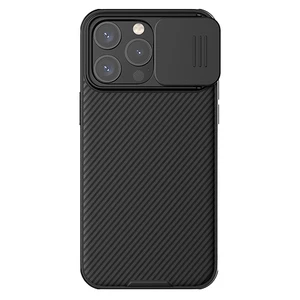 Противоударный чехол со шторкой для камеры Nillkin CamShield Pro Black для iPhone 15 Pro