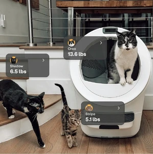 Самоочищувальний лоток для котів Whisker Litter-Robot 5 White з Wi-Fi та контролем запаху - Фото 5