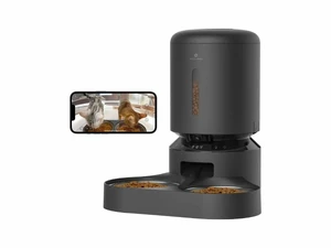 Розумна кормушка PETLIBRO Granary Dual Food Tray 5L Black для собак і котів з камерою спостереження та подвійним лотком