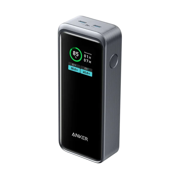 Потужний повербанк GaN із дисплеєм Anker Prime Power Bank Black 130W, 12000 mAh