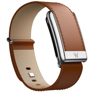 Ремінець WHOOP 5.0 LeatherLuxe Bands Straight Small Chestnut Cream with Titanium  - Фото 1