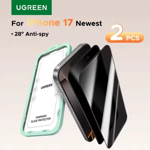 Захисне скло антишпигун UGREEN Privacy Screen Protector для iPhone 17, 2 шт