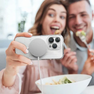 Прозорий чохол з MagSafe elago Hybrid Clear Case White для iPhone 15 Pro - Фото 3