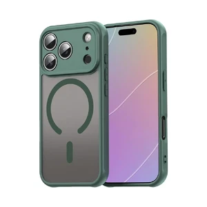 Противоударный матовый чехол iLoungeMax Matte MagSafe Green для iPhone 17 Pro  - Фото 1
