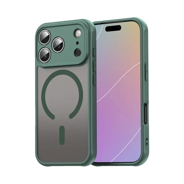 Протиударний матовий чохол iLoungeMax Matte MagSafe Green для iPhone 17