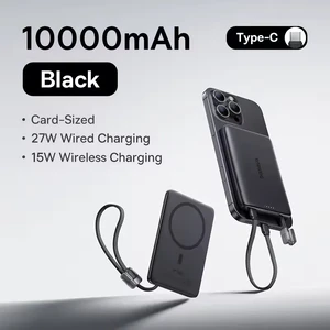 Портативний зарядний пристрій Baseus PicoGo AM11 Magnetic Power Bank Type-C 10000mAh Black