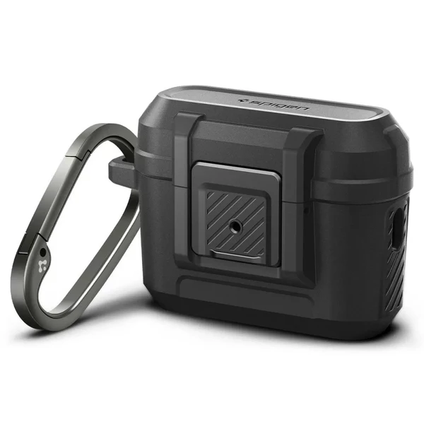 Протиударний чохол з замком Spigen Lock Fit Case Matte Black для AirPods Pro 2