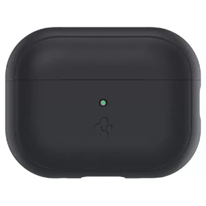 Силиконовый чехол с карабином Spigen Silicone Fit Case Black Strap для AirPods Pro 2 - Фото 2