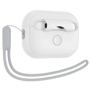 Силіконовий чохол із карабіном Spigen Silicone Fit Case White Strap для AirPods Pro 2 - Фото 4