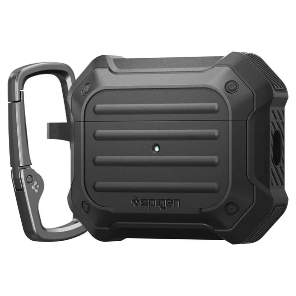 Протиударний чохол із карабіном Spigen Tough Armor (MagFit) Case Black для AirPods Pro 2