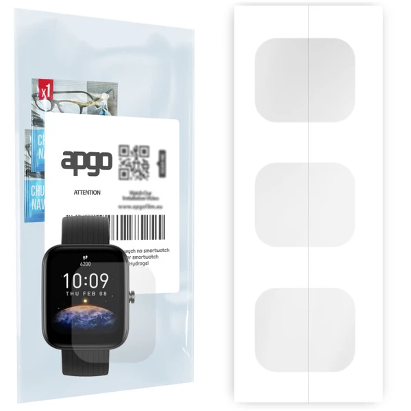 Гідрогелева захисна плівка iLoungeMax Hydrogel Clear для Amazfit Bip 3 /3 Pro 6 шт. в Одесі