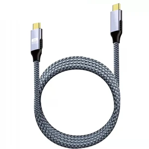 Плетений кабель Type-C to Type-C для швидкої передачі даних iLoungeMax 4K Data Cable PD100W 20 Gbps (2m)