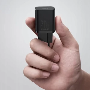 Сетевое зарядное устройство Baseus Super Si Quick Charger 20W USB Type-C 1m Black - Фото 4